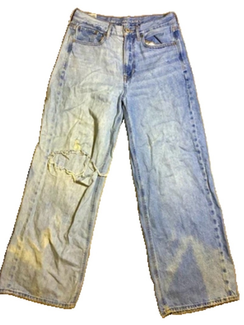 American Eagle Outfitters Women’s 6 Short Distressed Y2K Wide Leg Jeans